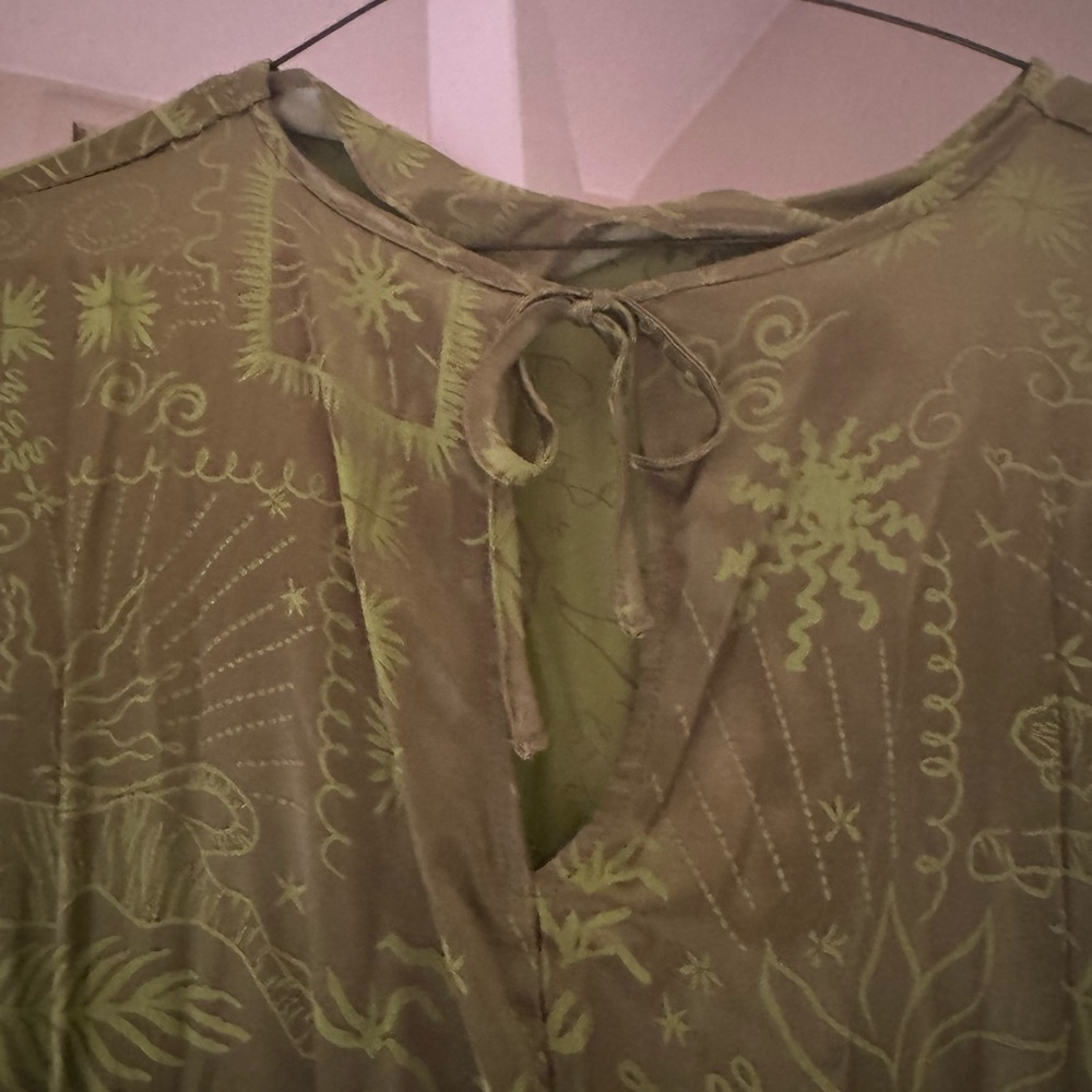 Never Fully Dressed Lime Green Satin Midi Dress - Picture 7 of 10